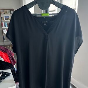 Ann Taylor Women's Black V-Neck Blouse